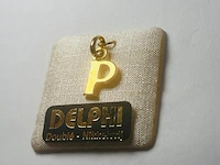 Delphi juwelier 18kt gouden doublé pendant - afbeelding 2 van  4
