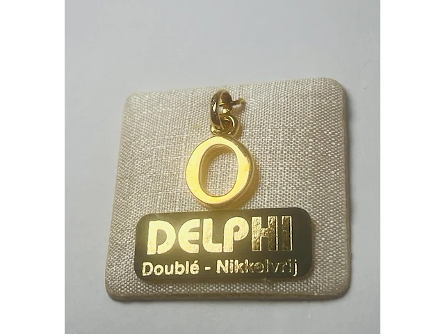 Delphi juwelier 18kt gouden doublé pendant - afbeelding 3 van  4