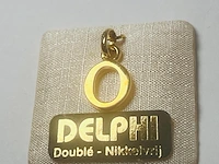 Delphi juwelier 18kt gouden doublé pendant - afbeelding 3 van  4