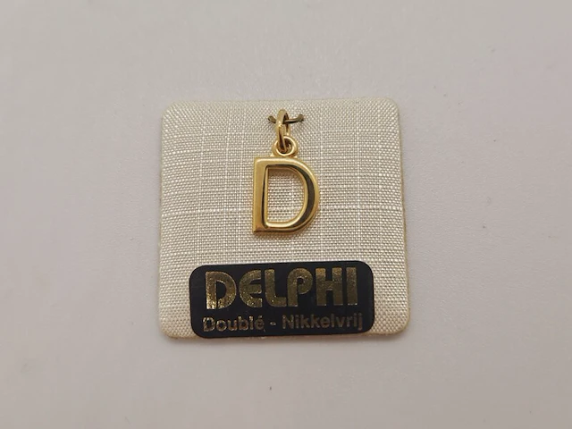 Delphi juwelier 18kt gouden doublé pendant - afbeelding 1 van  4