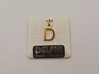Delphi juwelier 18kt gouden doublé pendant - afbeelding 1 van  4