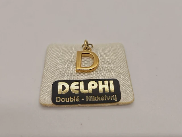 Delphi juwelier 18kt gouden doublé pendant - afbeelding 3 van  4
