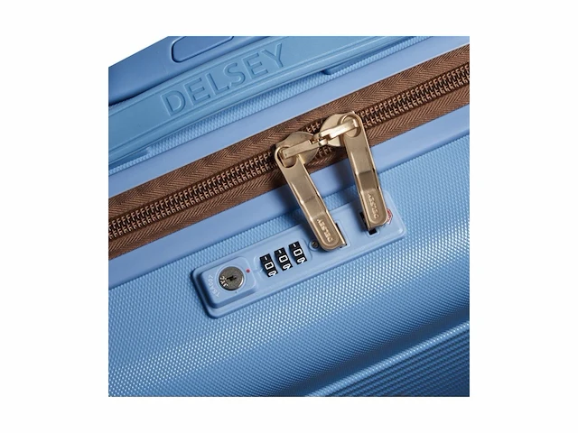 Delsey freestyle 82 cm vergrootbare reiskoffer blauw - afbeelding 2 van  4