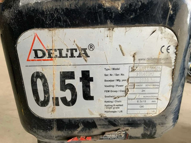 Delta 500kg elektrische kettingtakel - afbeelding 5 van  5