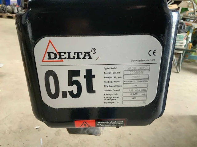 Delta 500kg elektrische kettingtakel - afbeelding 5 van  5