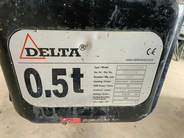 Delta 500kg elektrische kettingtakel - afbeelding 5 van  5