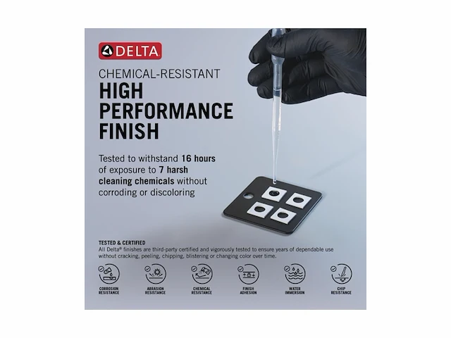 Delta faucet moderne badkamerkraan 10 gpm zwart - afbeelding 2 van  5