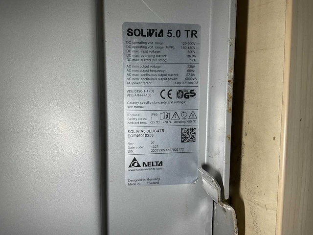 Delta solivia 5.0tr omvormer - afbeelding 3 van  3