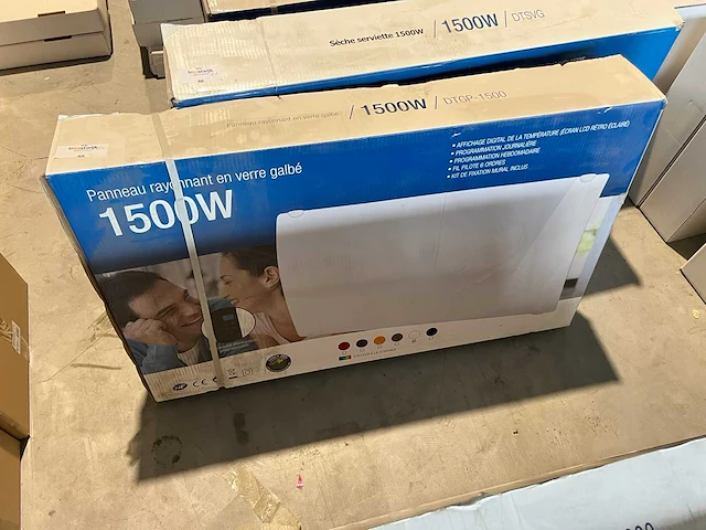Delta thermie - dtgp-1500 - elektrische convector kachel - afbeelding 1 van  1