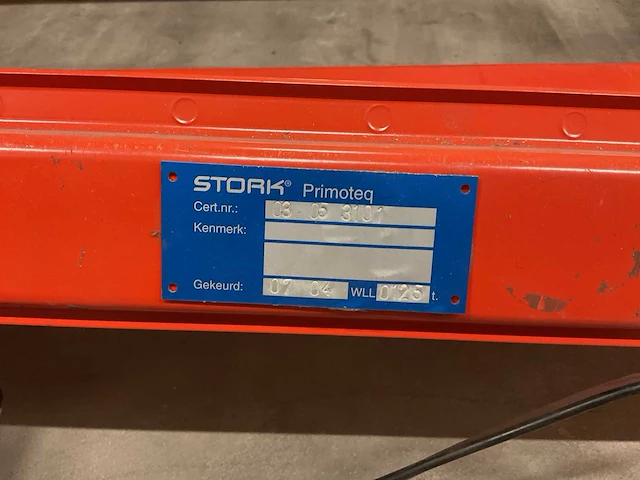 Demag dkun 1-125 k v1 f4 elektrische kettingtakel incl. rails - afbeelding 5 van  6