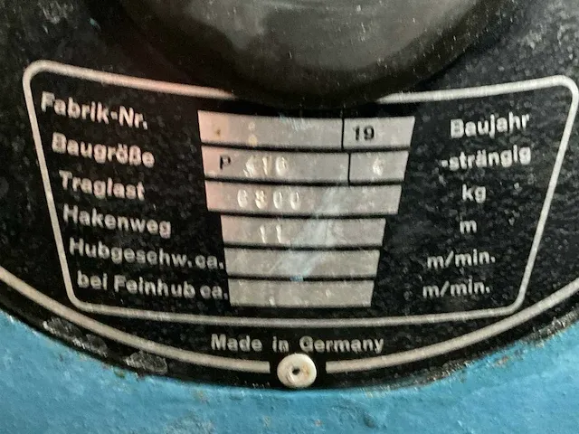 Demag p416 staalkabel takel - afbeelding 7 van  7