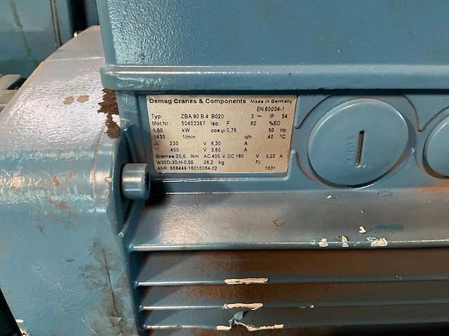 Demag wuh30dd elektromotor (5x) - afbeelding 4 van  5