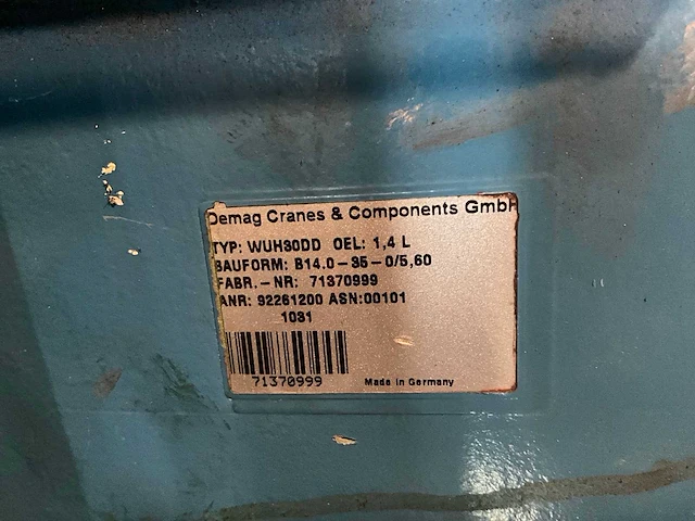 Demag wuh30dd elektromotor (5x) - afbeelding 5 van  5