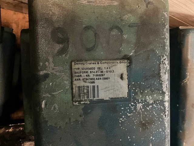 Demag wuh30dd / zba90 b4 reductormotor (5x) - afbeelding 3 van  7