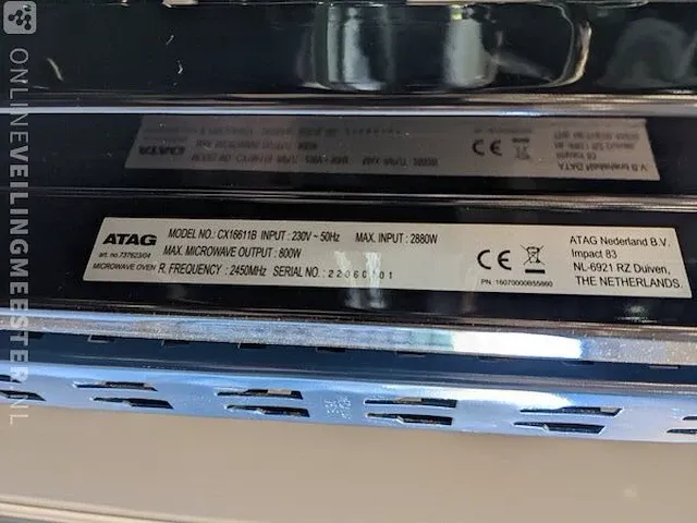 Demo inbouwoven atag, x16611b, bouwjaar 2022 - afbeelding 7 van  7
