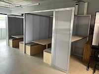 Demontabele werkplek (2x) - afbeelding 1 van  8