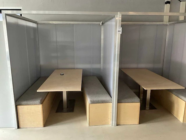 Demontabele werkplek (2x) - afbeelding 4 van  8