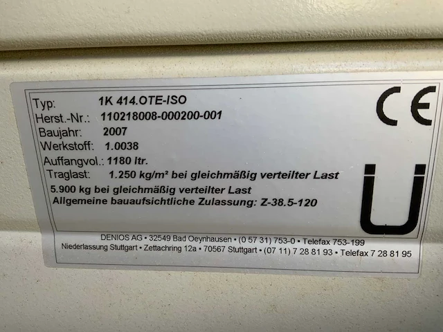 Denios opslag container - afbeelding 3 van  12