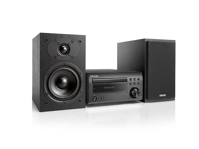 Denon micro systeem met dab d-m41dabbk - afbeelding 1 van  4