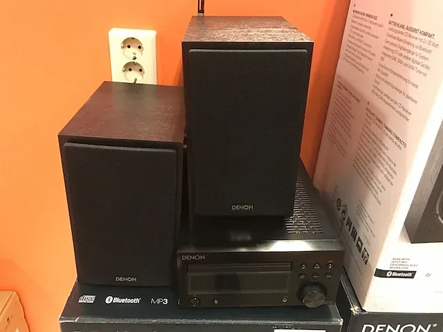 Denon micro systeem met dab d-m41dabbk - afbeelding 2 van  4