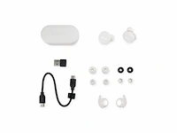 Denon perl earbuds draadloze oordopjes met gepersonaliseerd klankprofiel waterbestendig wit - afbeelding 3 van  5