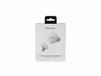 Denon perl earbuds draadloze oordopjes met gepersonaliseerd klankprofiel waterbestendig wit - afbeelding 4 van  5