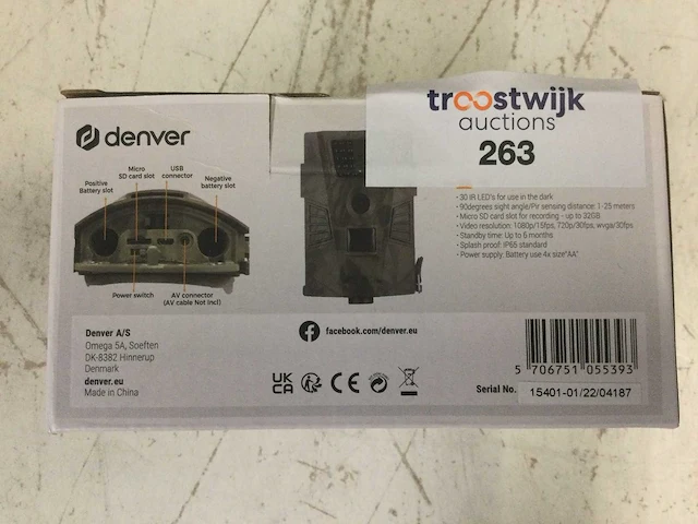 Denver - spel- en bewakingscamera met infrarood licht. - afbeelding 2 van  2