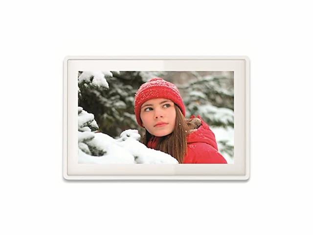 Denver digitale fotolijst 10.1 inch hd frameo app fotokader wifi ips touchscreen 16gb wit - afbeelding 1 van  4