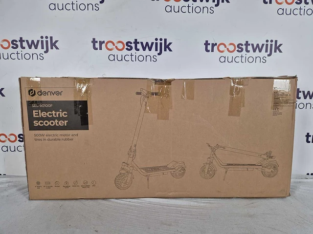 Denver elektrische step - long range - 50km bereik - 500w - 2023 model - topsnelheid 25 km/u - deens design - anti lek banden - sel90100fb - afbeelding 2 van  2