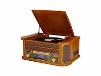 Denver retro platenspeler - mrd51 - hout - afbeelding 1 van  4