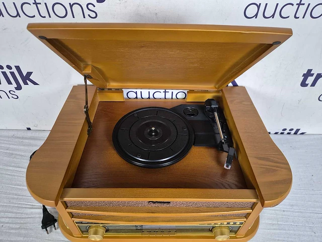 Denver retro platenspeler - mrd51 - hout - afbeelding 4 van  4