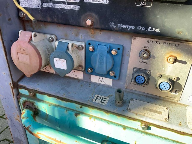 Denyo dlw 400esew dc lasaggregaat / ac stroomaggregaat aanhangwagen - afbeelding 13 van  13