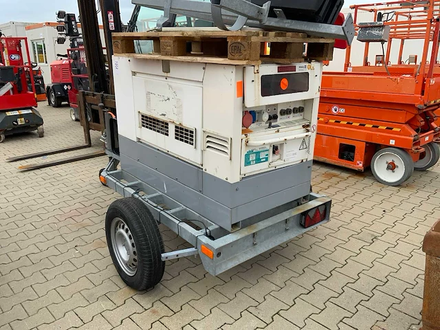 Denyo dlw-400esew dc lasaggregaat / ac stroomaggregaat aanhangwagen - afbeelding 4 van  7