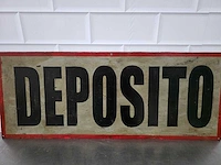 Deposito - metalen reclamebord - afbeelding 2 van  2