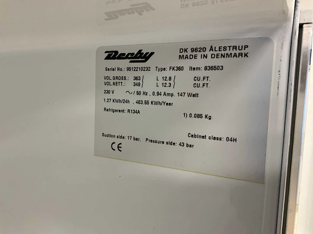 Derby fk360 koelkast - afbeelding 7 van  7