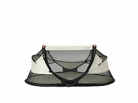Deryan baby luxe campingbedje inclusief zelfopblaasbare matras inclusief leren handvatten ivory - afbeelding 1 van  3