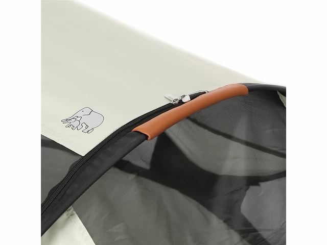 Deryan baby luxe campingbedje inclusief zelfopblaasbare matras inclusief leren handvatten ivory - afbeelding 3 van  3