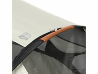 Deryan baby luxe campingbedje inclusief zelfopblaasbare matras inclusief leren handvatten ivory - afbeelding 3 van  3