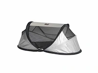Deryan baby luxe reisbed met matras vanaf de geboorte tot 2,5 jaar incl.klamboe & reistas zilver - afbeelding 1 van  3