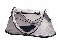 Deryan baby luxe reisbed met matras vanaf de geboorte tot 2,5 jaar incl.klamboe & reistas zilver - afbeelding 2 van  3