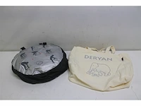 Deryan baby luxe reisbed met matras vanaf de geboorte tot 2,5 jaar incl.klamboe & reistas zilver - afbeelding 3 van  3