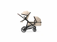 Deryan evy v2 duo kinderwagen uitbreidbaar inclusief reiswieg nougat - afbeelding 1 van  4