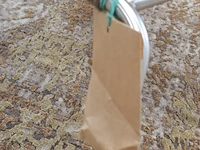 Design armstoel thorup, noel chair d3030, brown wool - afbeelding 6 van  7