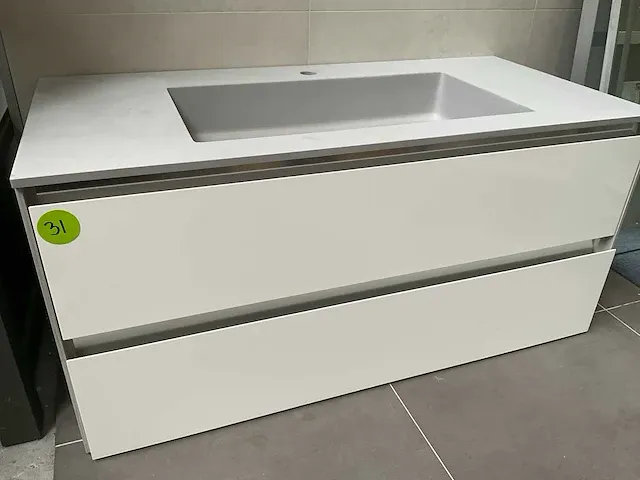 Design badmeubelset 106 cm composiet blad - afbeelding 1 van  5