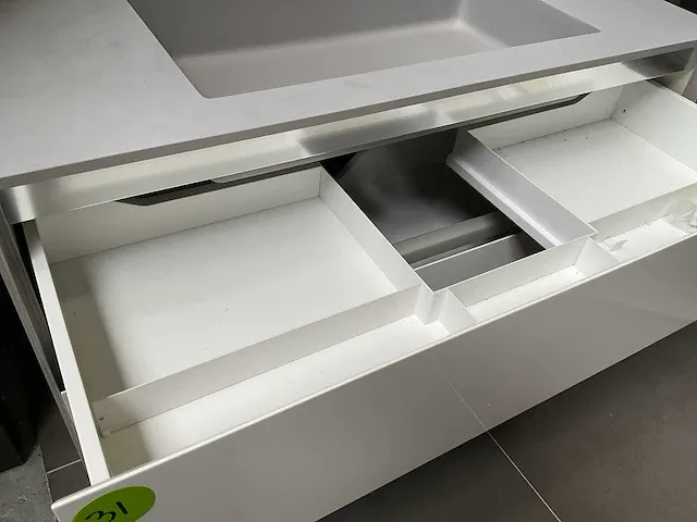 Design badmeubelset 106 cm composiet blad - afbeelding 2 van  5
