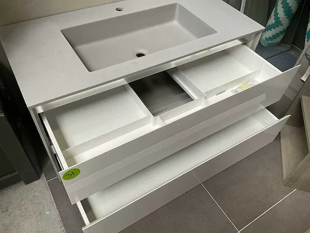 Design badmeubelset 106 cm composiet blad - afbeelding 3 van  5