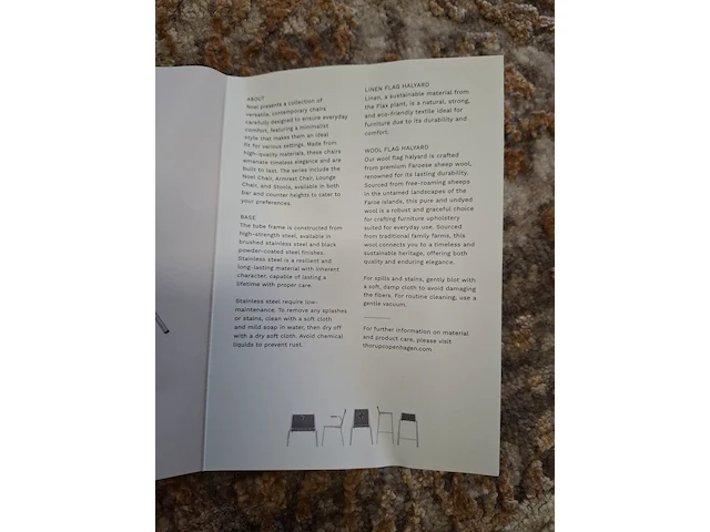 Design barstoel thorup, noel counter chair c202, natural - afbeelding 4 van  13