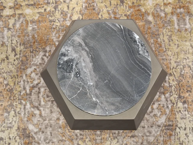 Design bijzettafel , dami bronze, soft touch sapphire - afbeelding 4 van  5