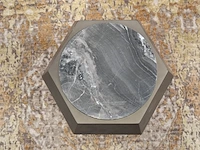 Design bijzettafel , dami bronze, soft touch sapphire - afbeelding 4 van  5