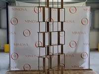 Design boekenkast baxter, design by draga & aurel, rafiki brass wall case - afbeelding 7 van  9